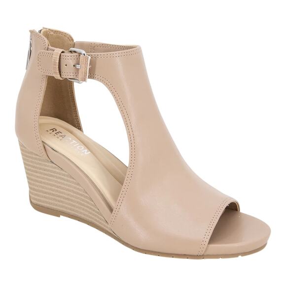 Kenneth Cole Reaction Women's Gracie Wedge Sandals Beige Size 8 - Picture 1 of 5